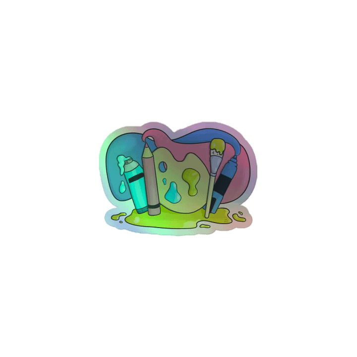 Holographic Artistic Expression Sticker product image (1)