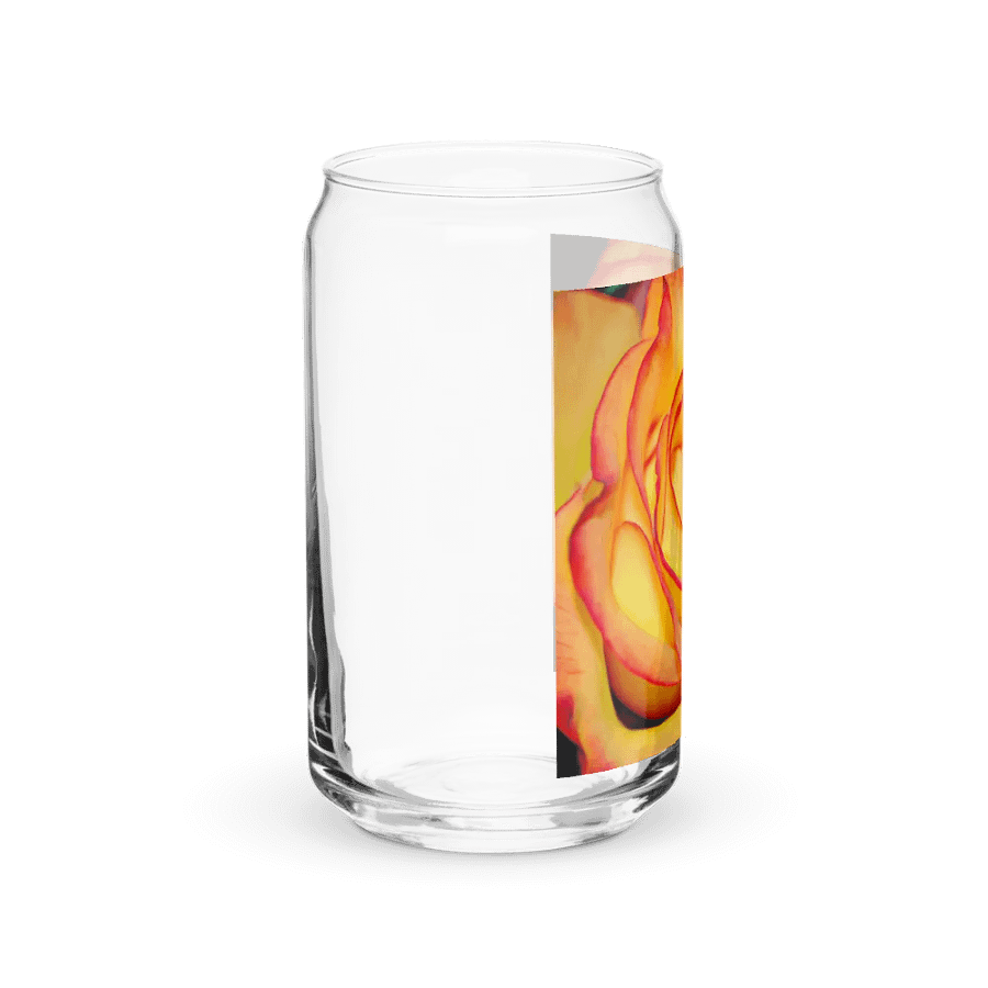 Bright Orange Rose Can Shaped Glass product image (40)
