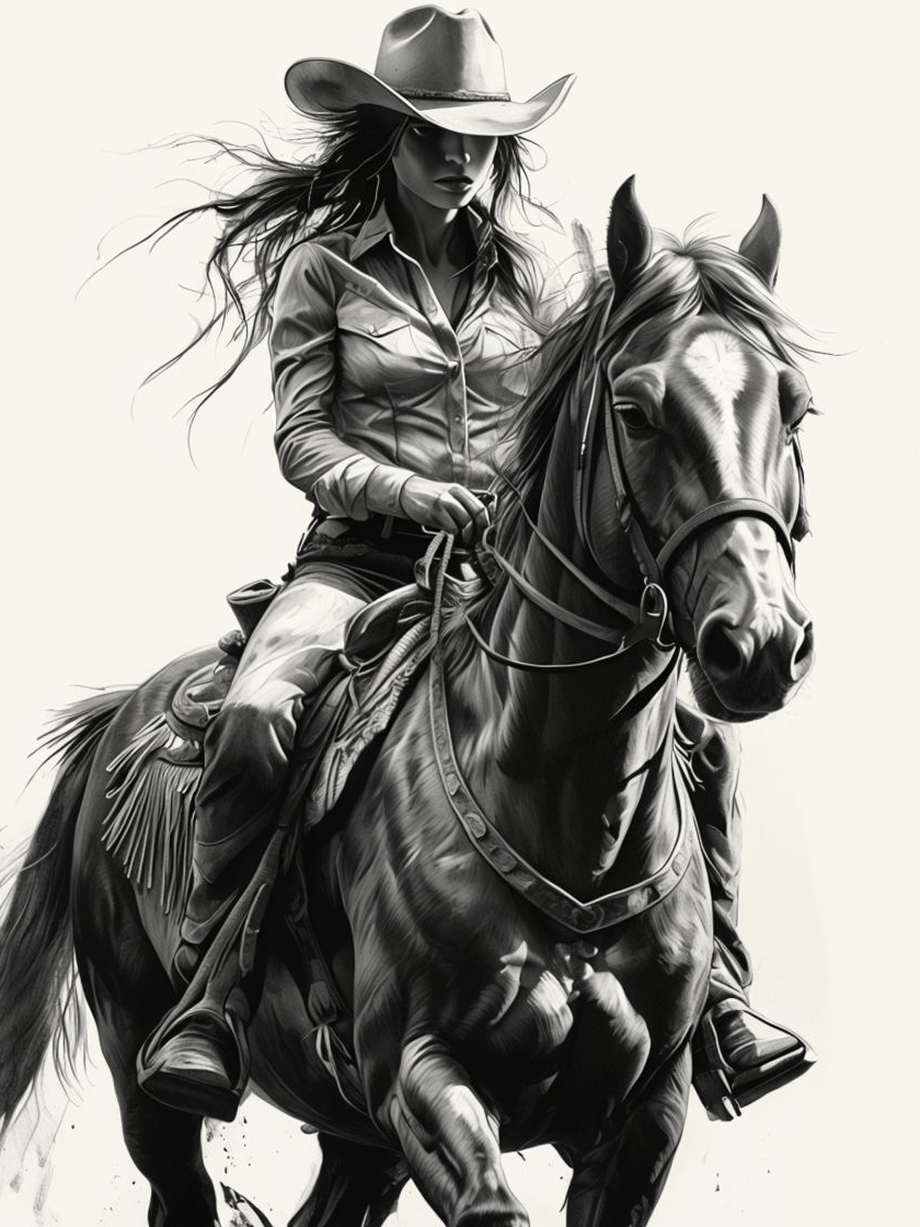 Wild West Rider Framed Poster product image (1)