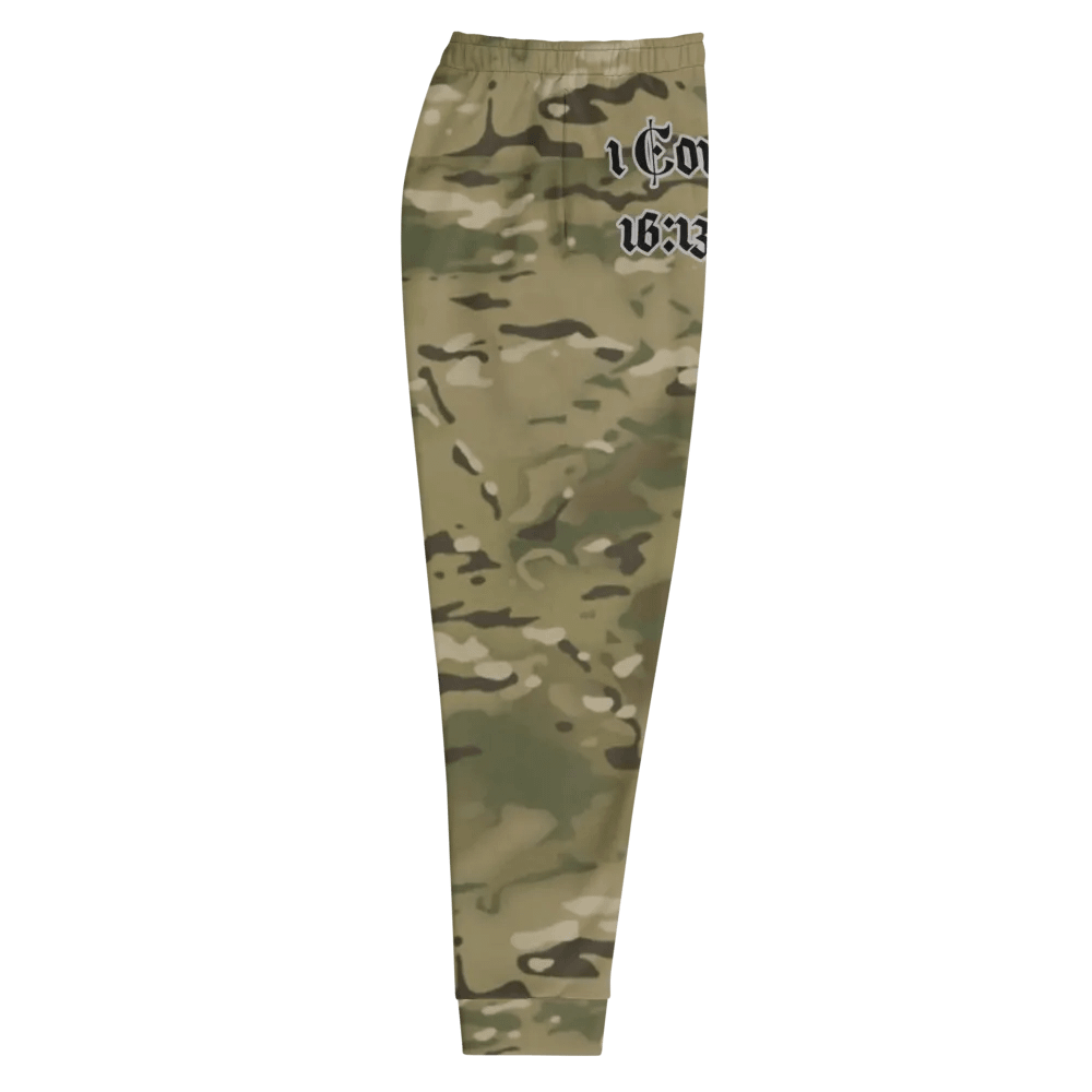 Faithful Camo: 1 Corinthians 16:13 Male Joggers - Multicam product image (10)