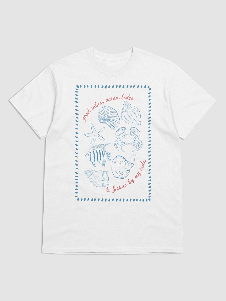 Good Vibes, Ocean Tides & Jesus By My Side T-Shirt product image (1)