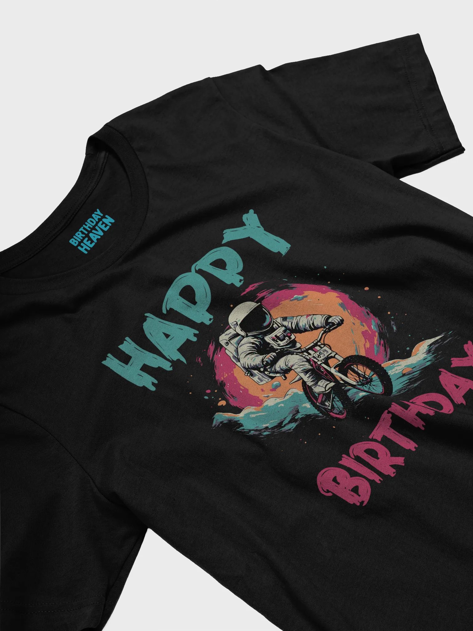 Happy Birthday (Astronaut on a Bike) T-Shirt product image (3)