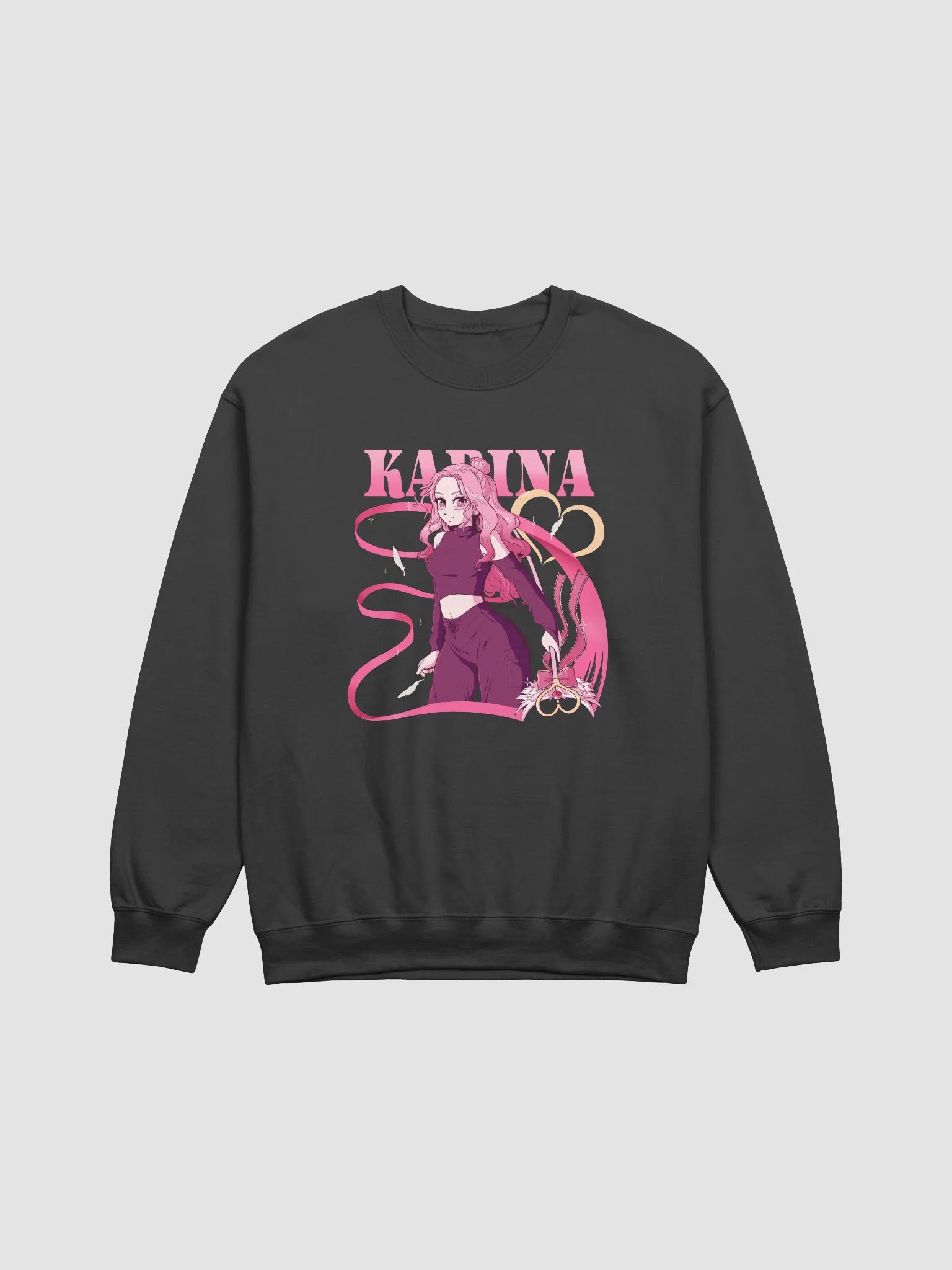karinana anime-style crewneck product image (1)