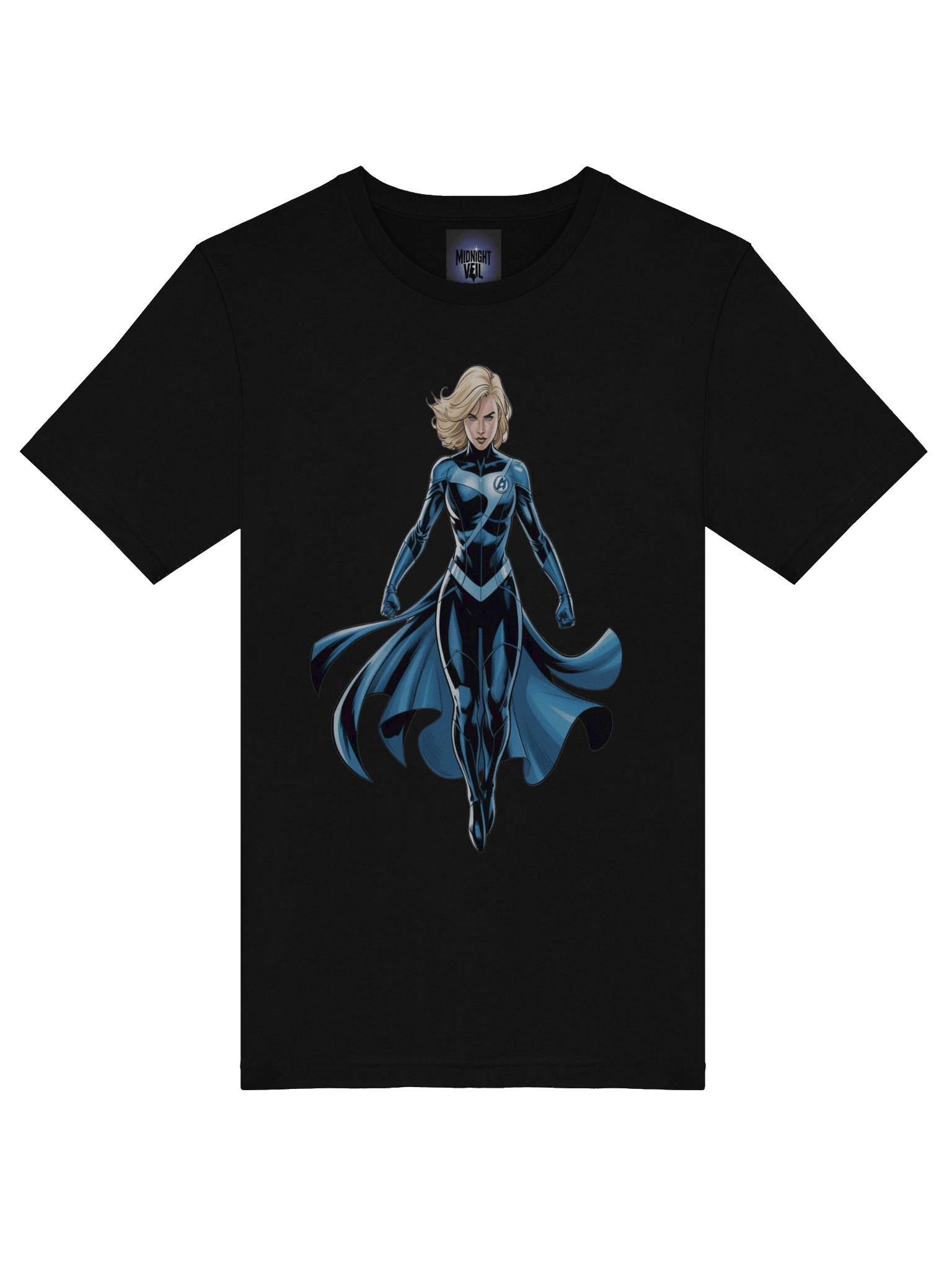 Invisible Woman Cloak Cascade Supersoft T-Shirt – Spectral Flow Sovereign product image (7)