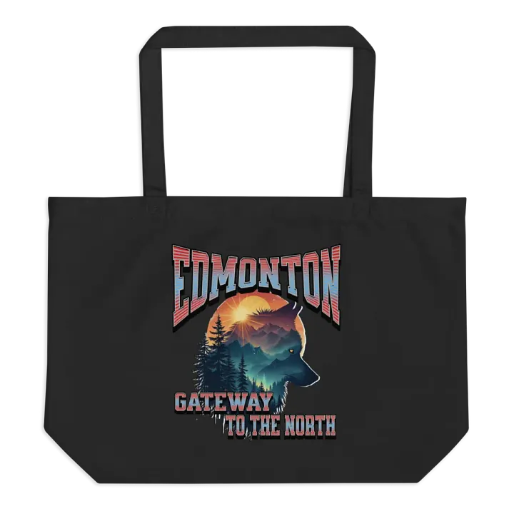Edmonton Gateway To The North Wolf Organic Tote product image (1)