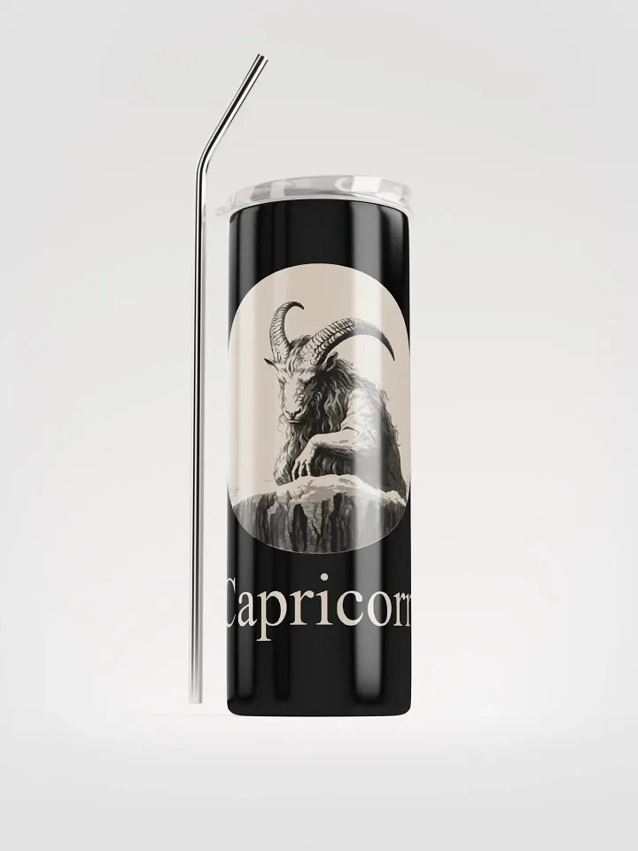 Capricorn Zodiac Stainless Steel Tumbler: Embrace Zodiac Style product image (1)