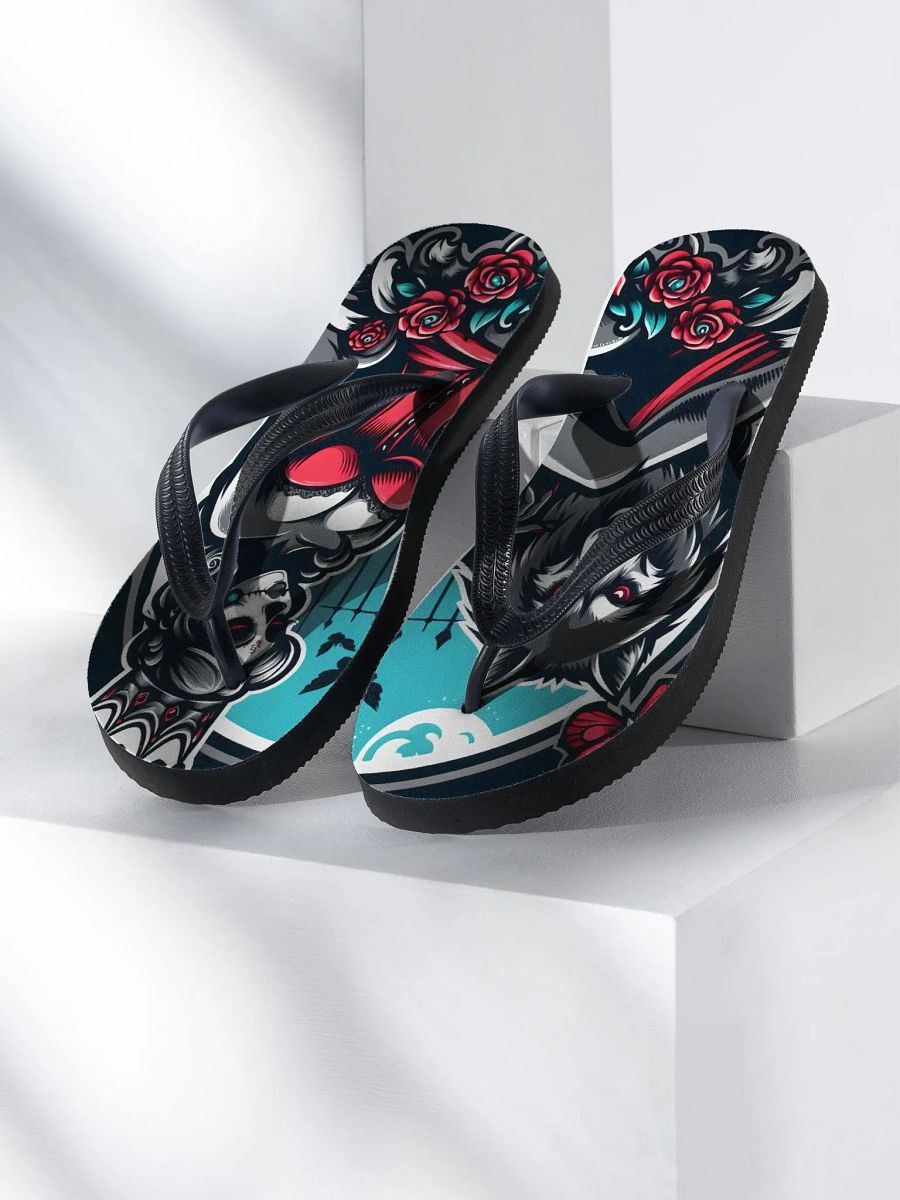 Gothic Undead Queen Flip Flops product image (1)
