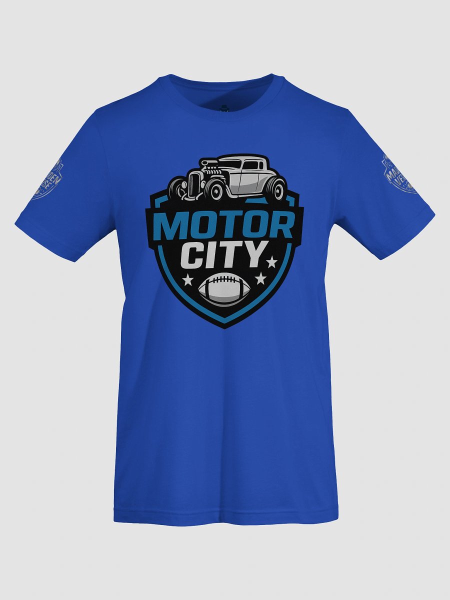 MOTOR CITY FOOTBALL BLUE SUPER SOFT TEE product image (7)
