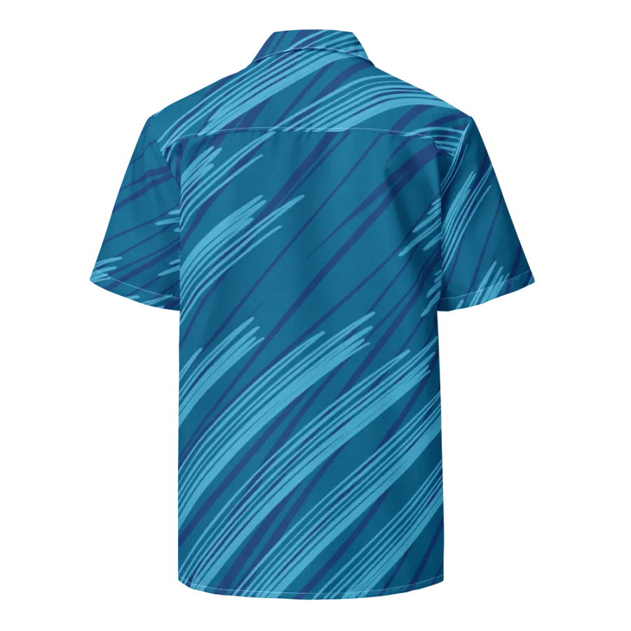 Aqua Brushtrokes Button-Down Shirt product image (2)