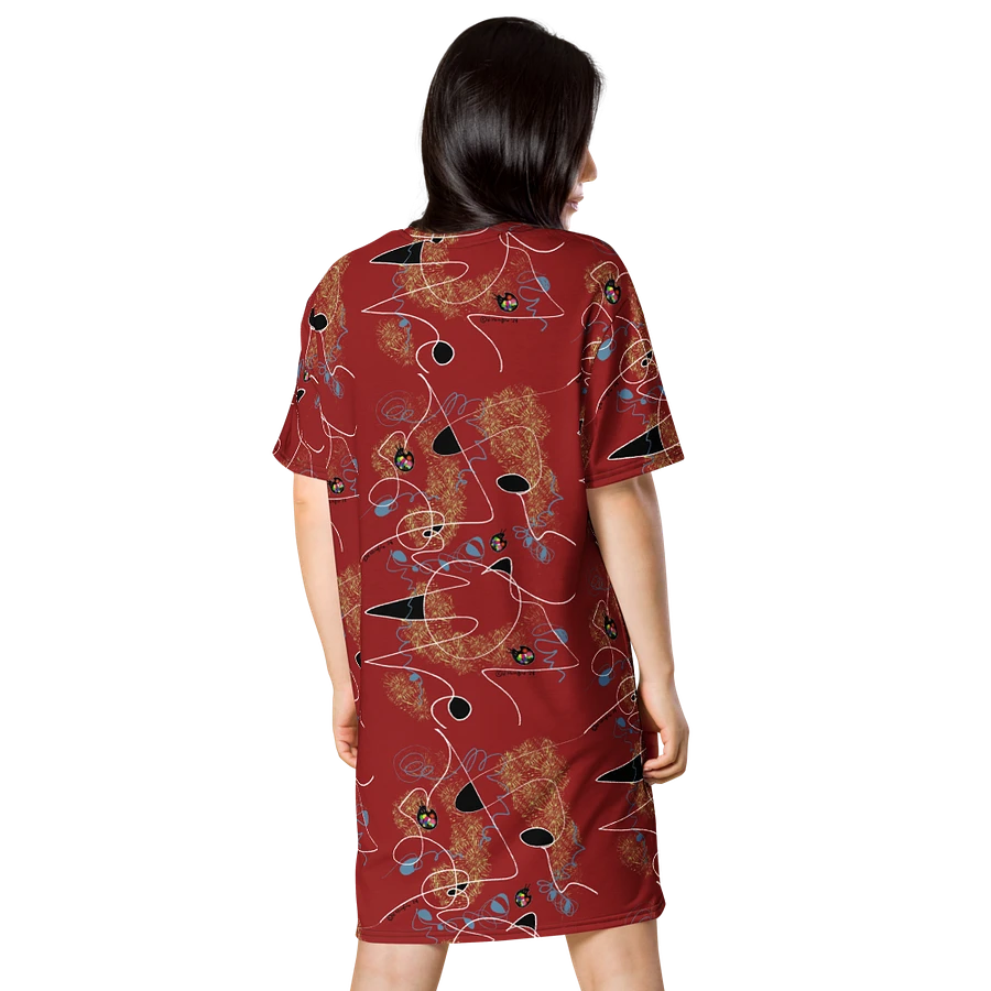 Scribble-Wear #4 T-Shirt Dress/Red product image (4)