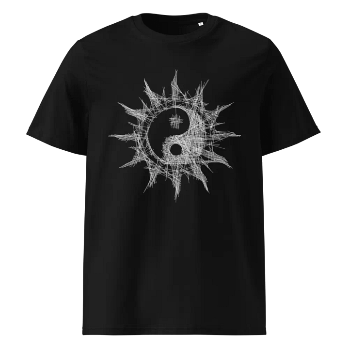 Mystic Sun Tee - White Celestial Yin-Yang Design | Spiritual Wear product image (1)