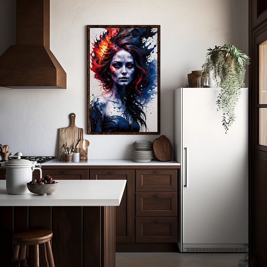 Fire Elemental 1 - Set of 6 Printable Images product image (7)