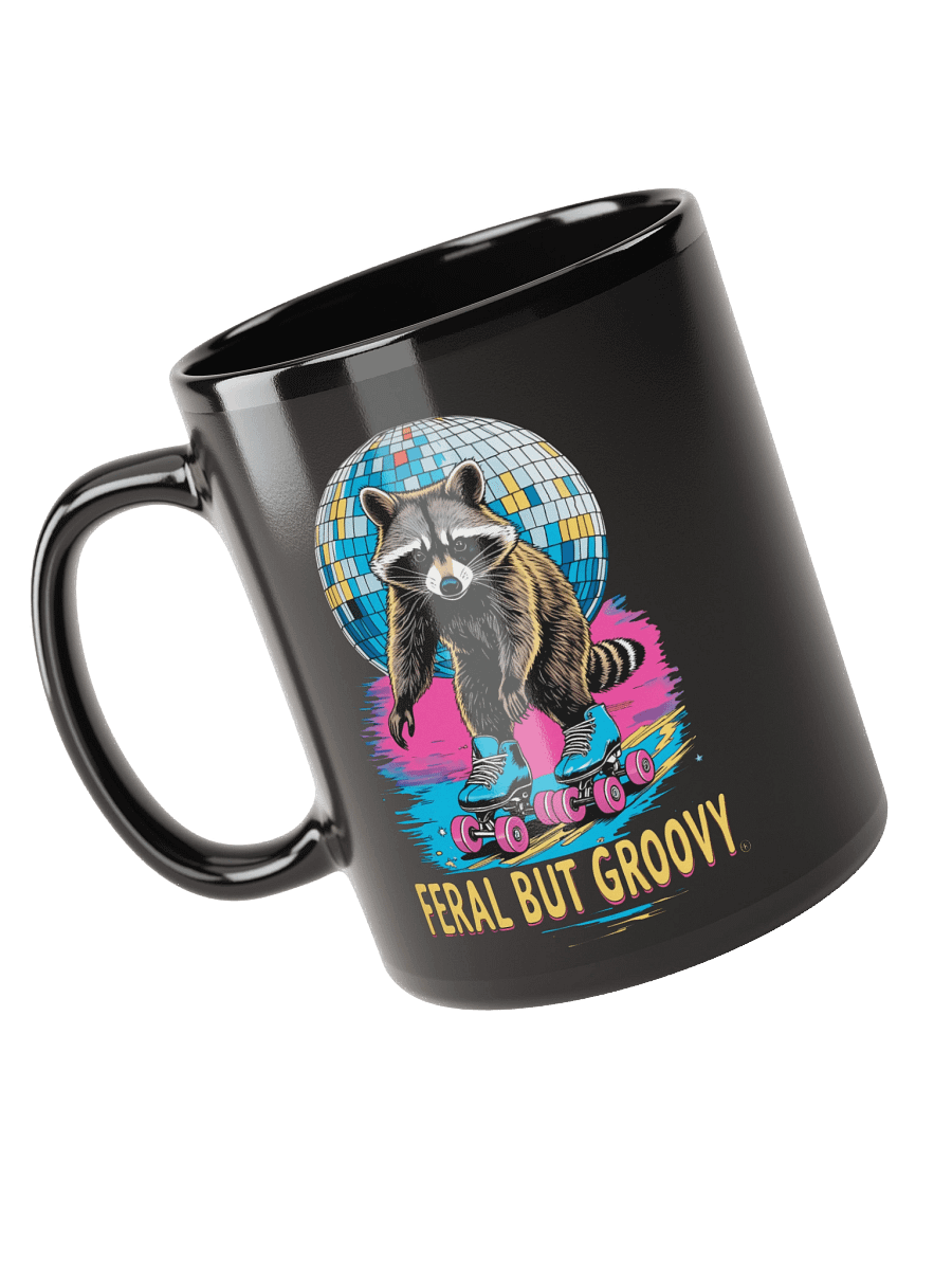 Feral but Groovy Raccoon Mug product image (6)