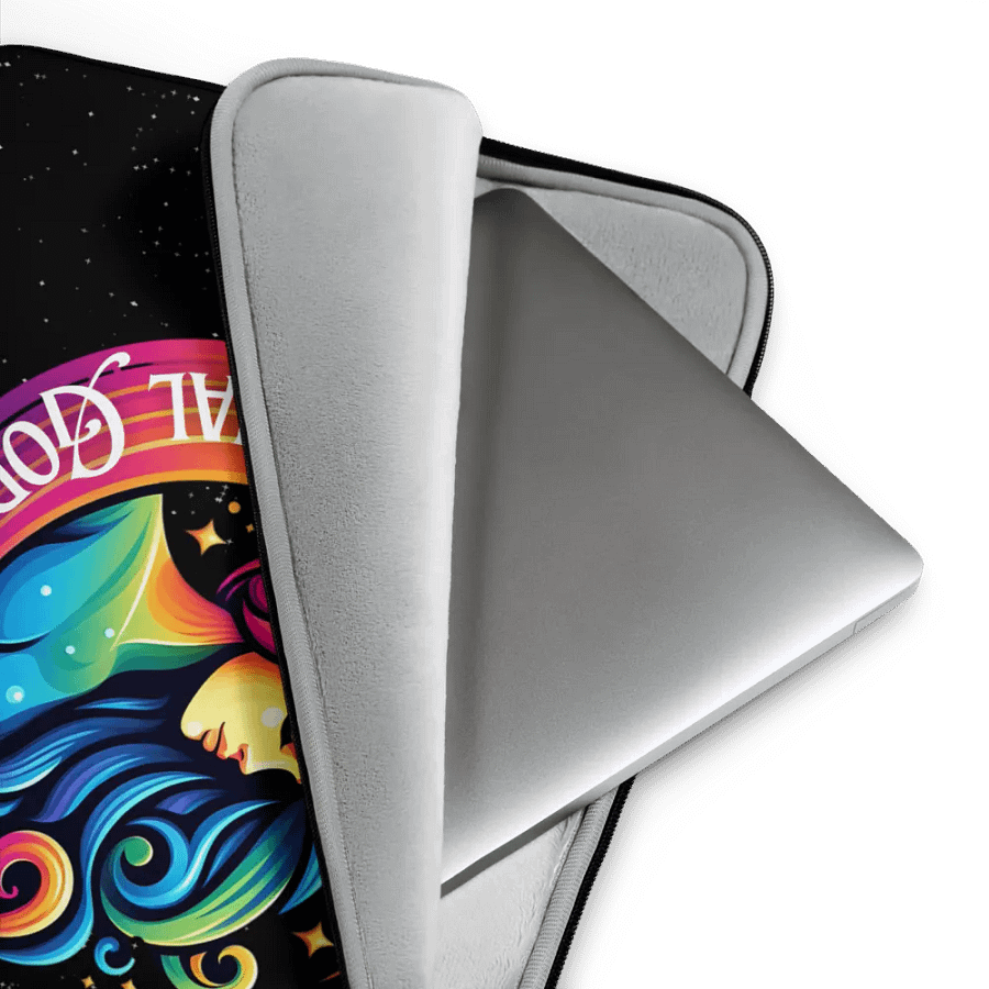 Celestial Crescent Moon Laptop Sleeve product image (3)