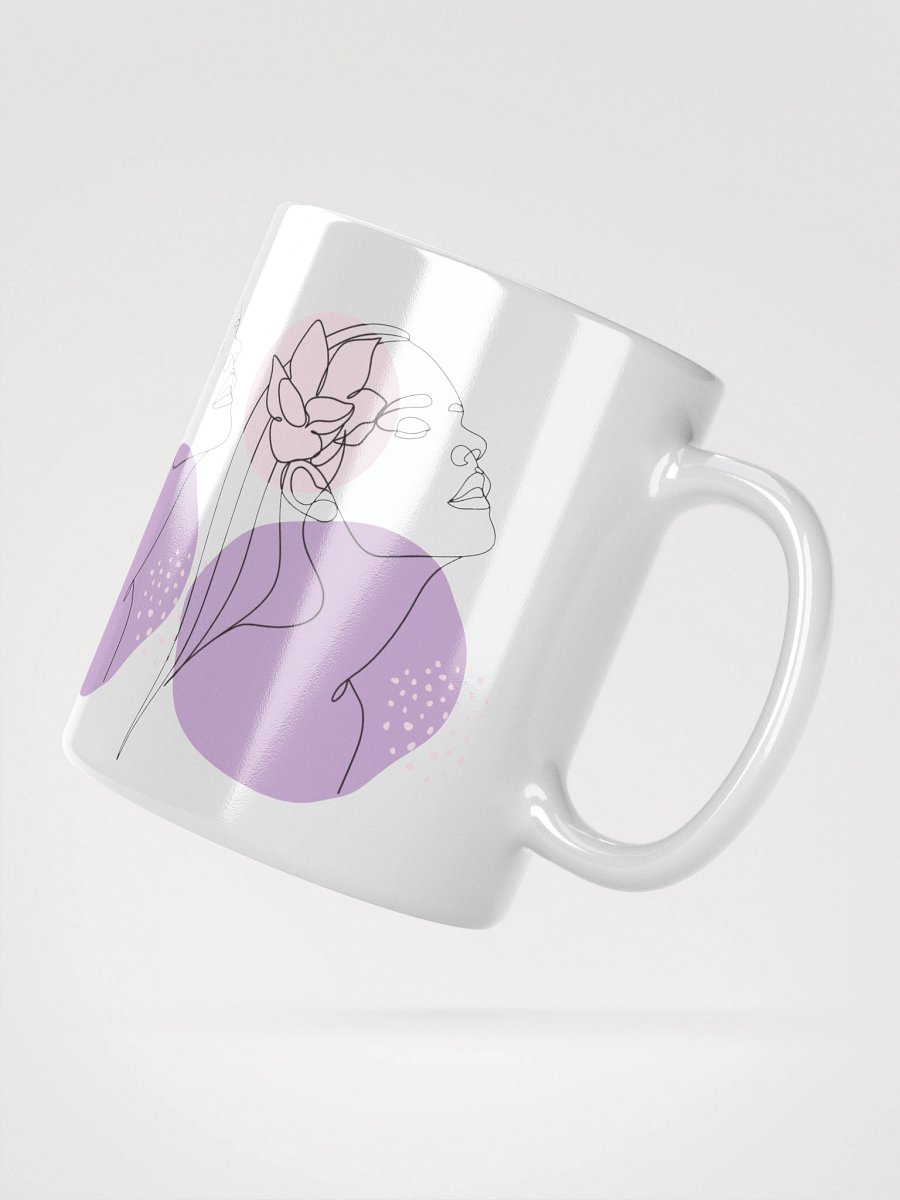 Mug Blanc Equilibre Femme Lavande - Paix de l'Ame - Idée Cadeau Raffiné product image (2)