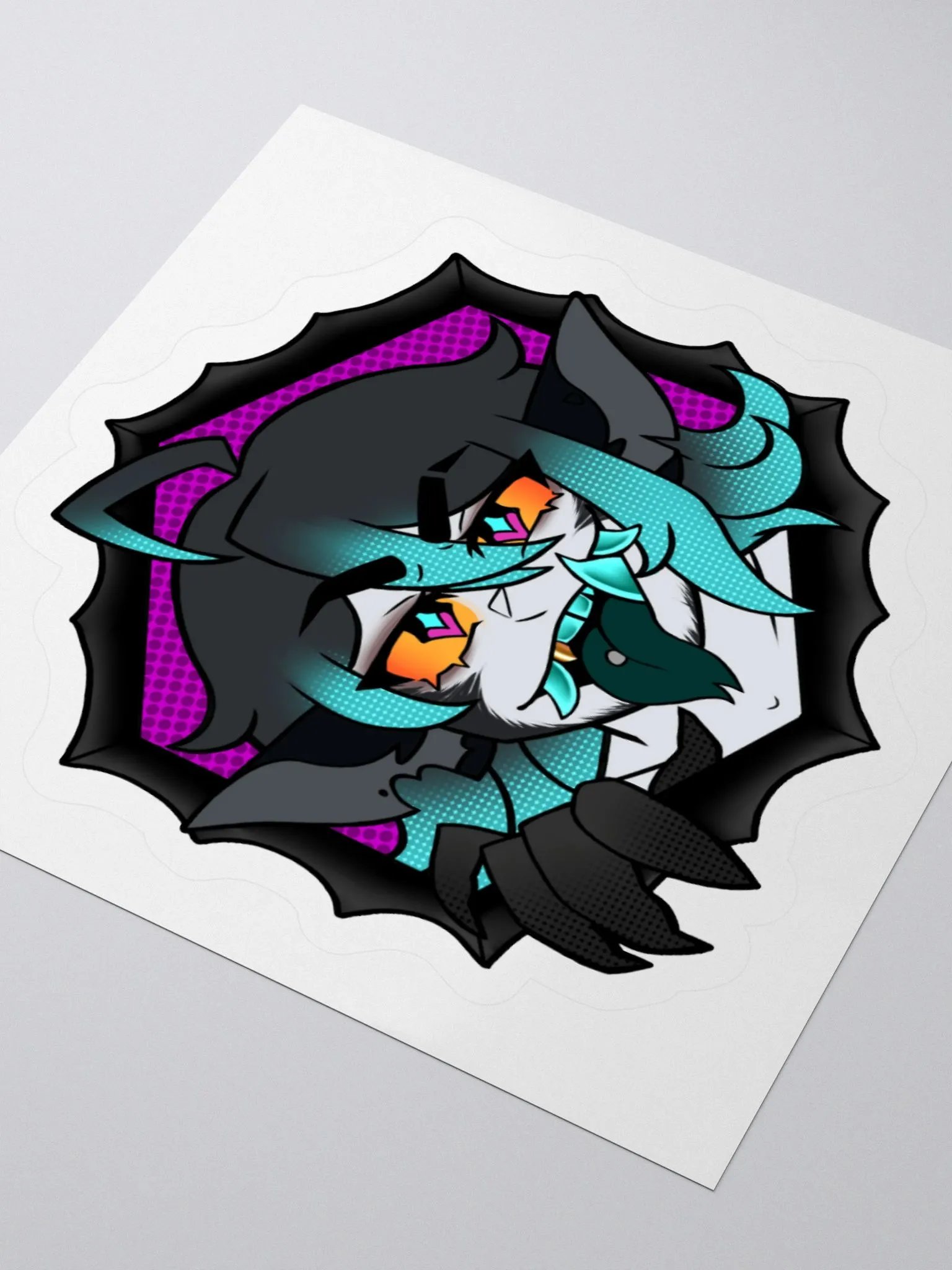 BLEHHH teal sticker product image (9)