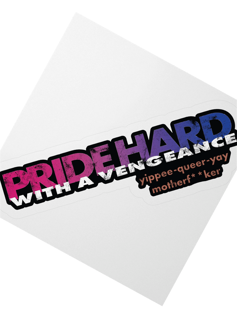 Bisexual "Pride Hard" Sticker product image (2)