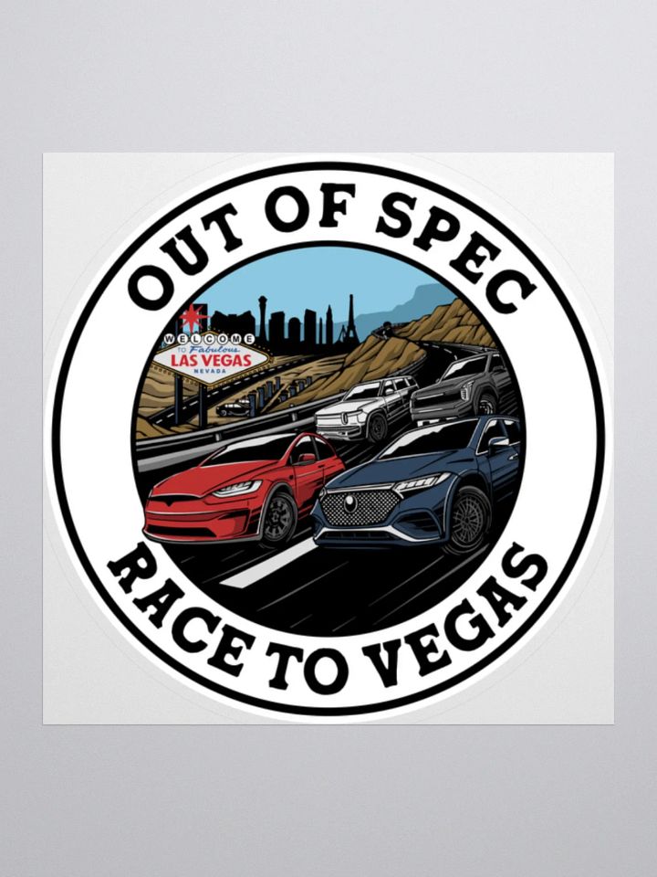 Family SUV Race to Vegas Sticker product image (1)