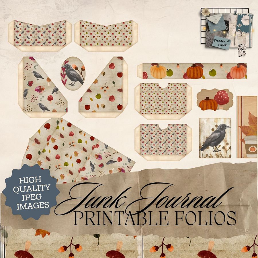 October Aesthetic - Printable Folio Kit V1 product image (1)