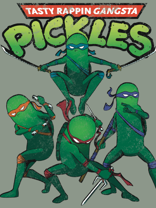 Tasty Rappin Gangsta Pickles Tee product image (2)