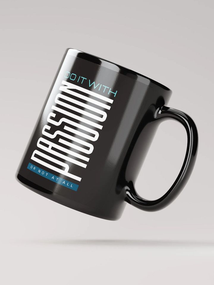 Do it With Passion Black Glossy Mug product image (2)
