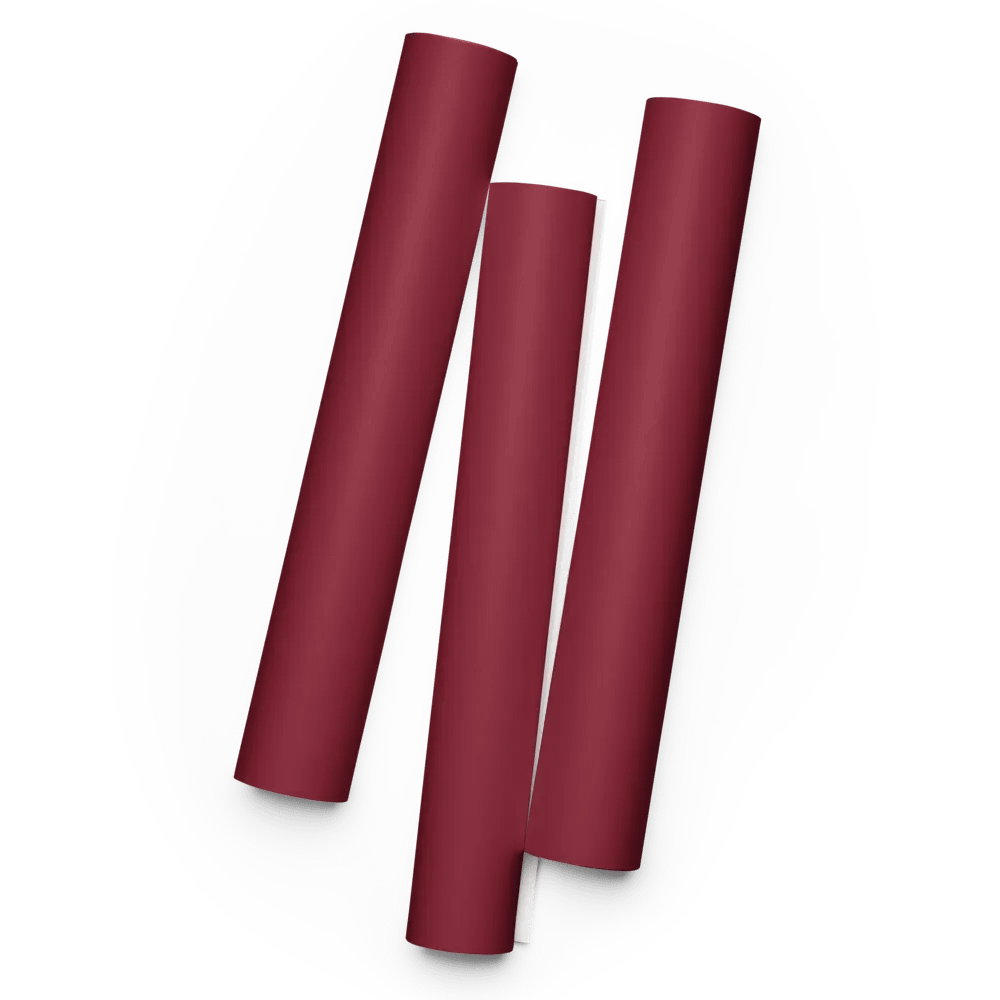 Burgundy Solid Holiday Christmas Wrapping Paper Sheets (3) product image (1)