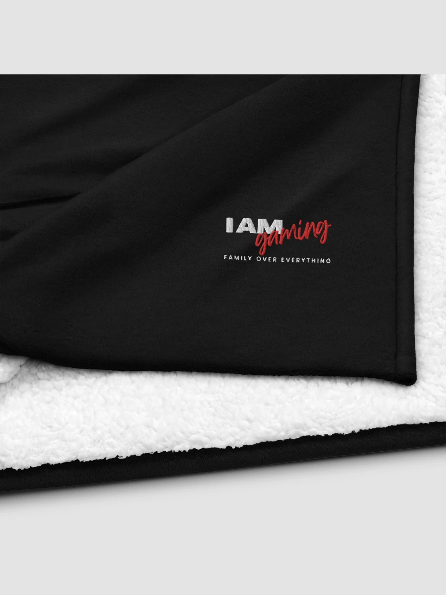 [The Kandi Shop] Embroidered Blanket Black product image (4)