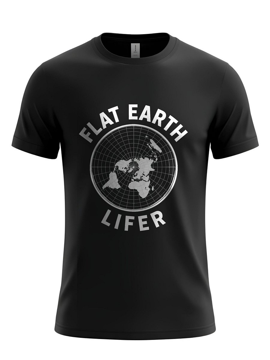 Flat Earth Lifer - Clean Modern Design T-Shirt product image (1)
