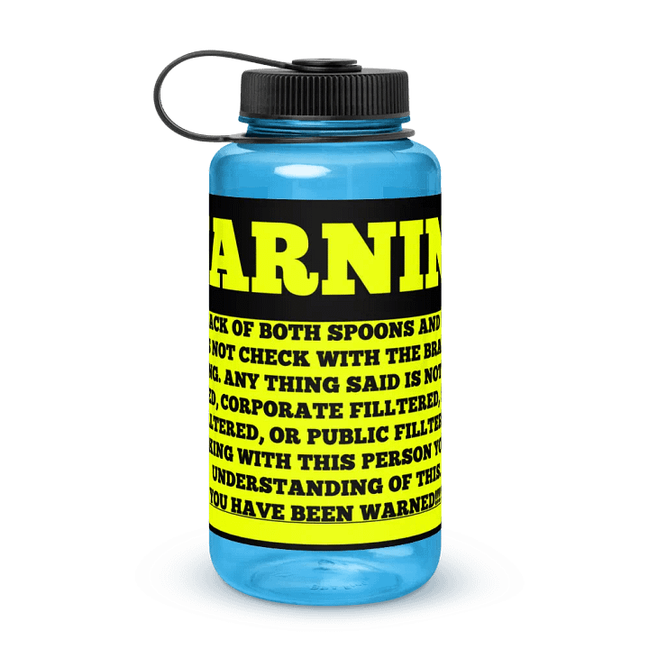 WARNING: Unfiltered Conversations Water Bottle product image (3)