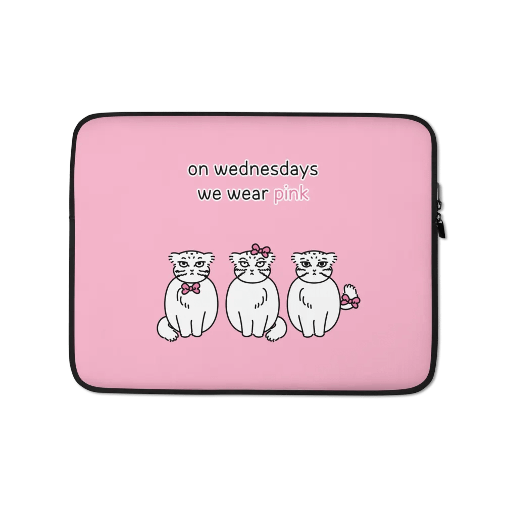 Pink Wednesdays Manul Ver 2 - Laptop Sleeve product image (1)