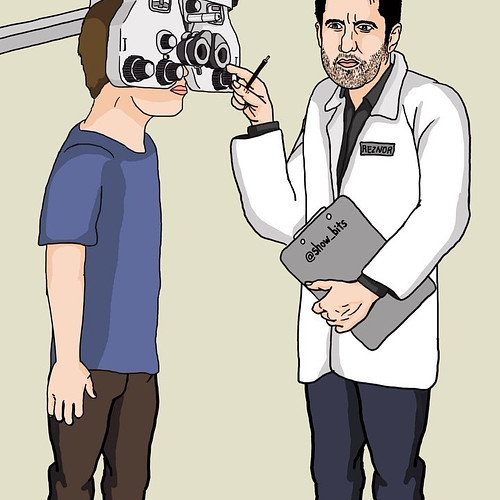 Trent Reznor as an optometrist. #showbits #nineinchnails #trentreznor #terriblelie #prettyhatemachine #animation #comedy #mus...