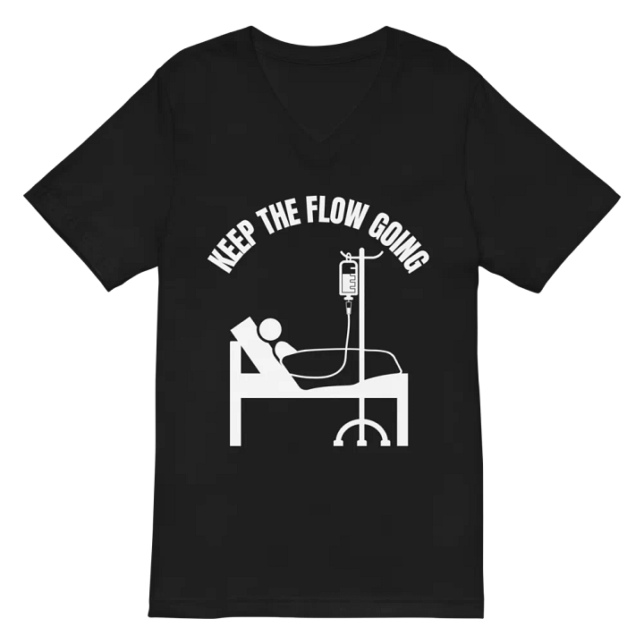infusion, patient, drip, bed V-Neck Tee product image (2)
