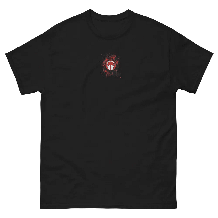 Front & Centre Paint Splat Headphones Embroidered Gildan Heavyweight T-Shirt product image (3)