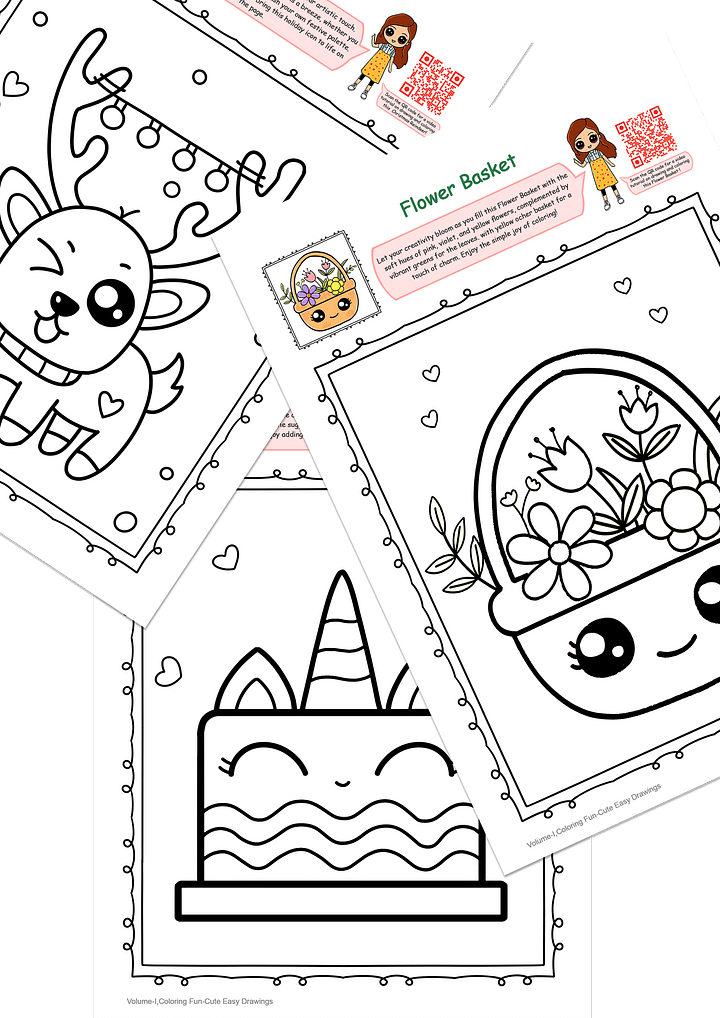 Cute Easy Drawings Coloring Book, Vol. 1 – Paperback product image (2)