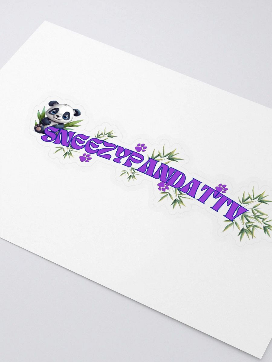 Panda logo sticker product image (3)