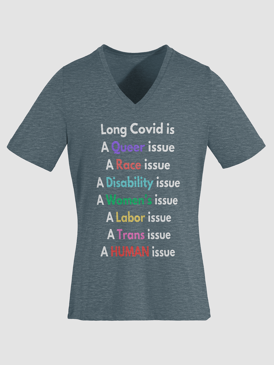Long Covid Is Relaxed V-Neck Tee product image (15)