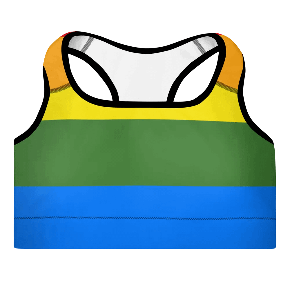 Rainbow Burst Padded Sports Bra product image (10)
