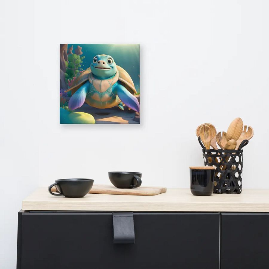 Endangered Species - Mexico - Sea Turtle Canvas Art product image (8)