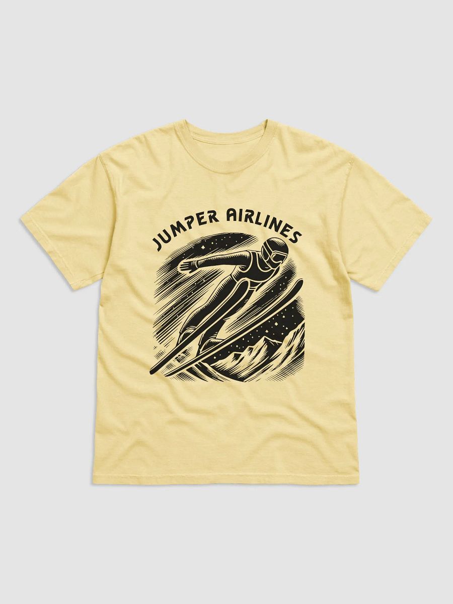 Funny Ski Jumper Airlines Winter Sports T-Shirt product image (2)