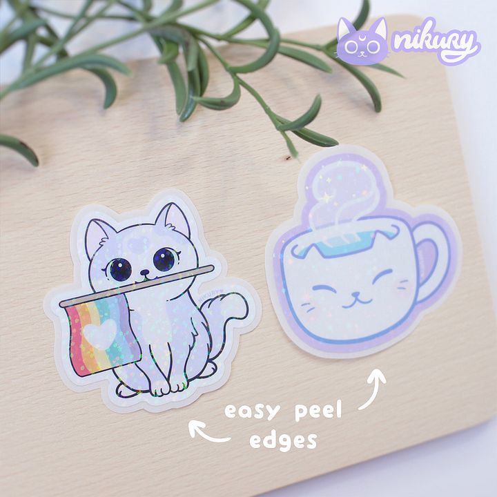 Glitter Kittea Sticker product image (2)