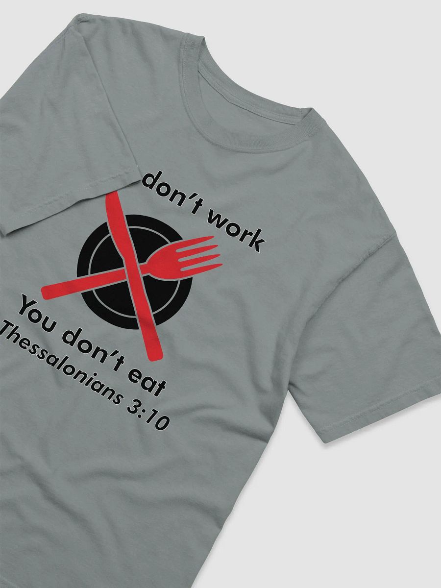 You don't work You don't eat (Red) product image (7)