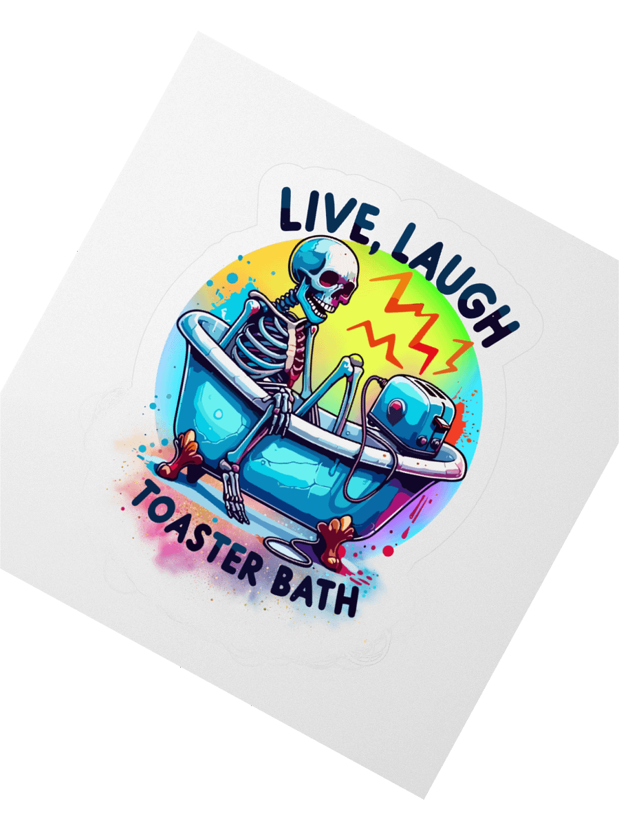 Bathtub Blues Skeleton Sticker product image (5)