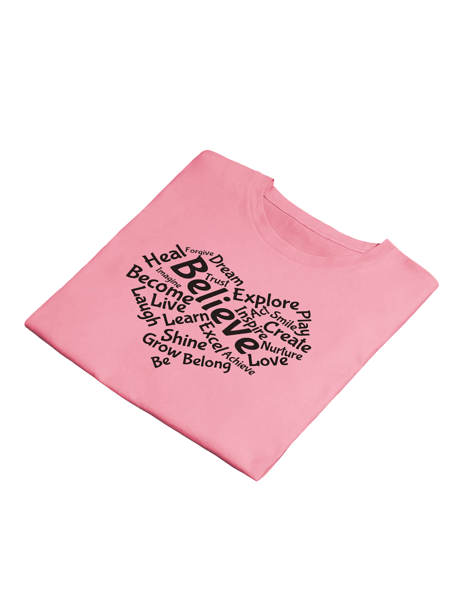 Motivational Heart Word Cloud Crop Top - Color product image (11)