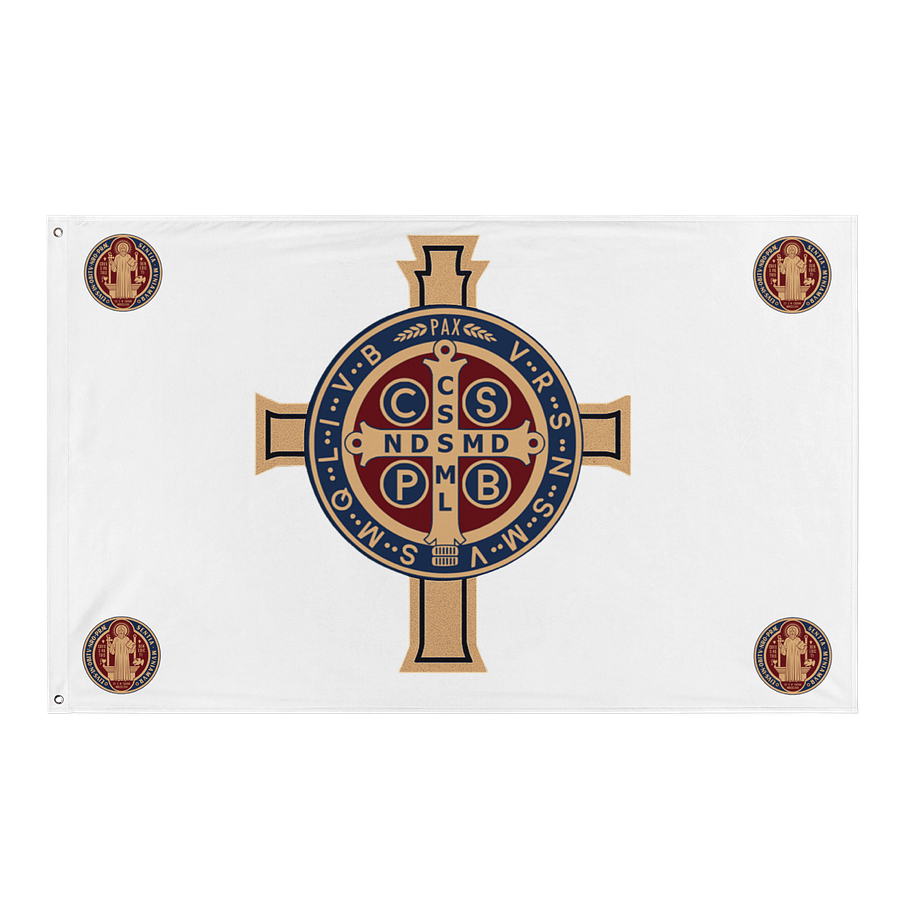 Saint Benedict Medal design - Flag product image (1)