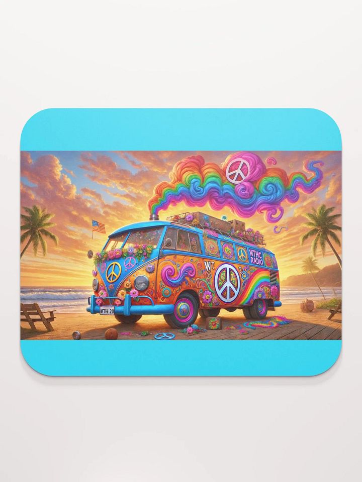 Da Psychedelic Beach Van Mouse Pad product image (2)