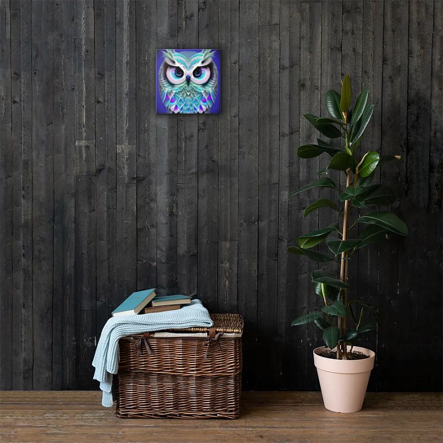 Fantasy Fractal Owl Art - v4 product image (3)