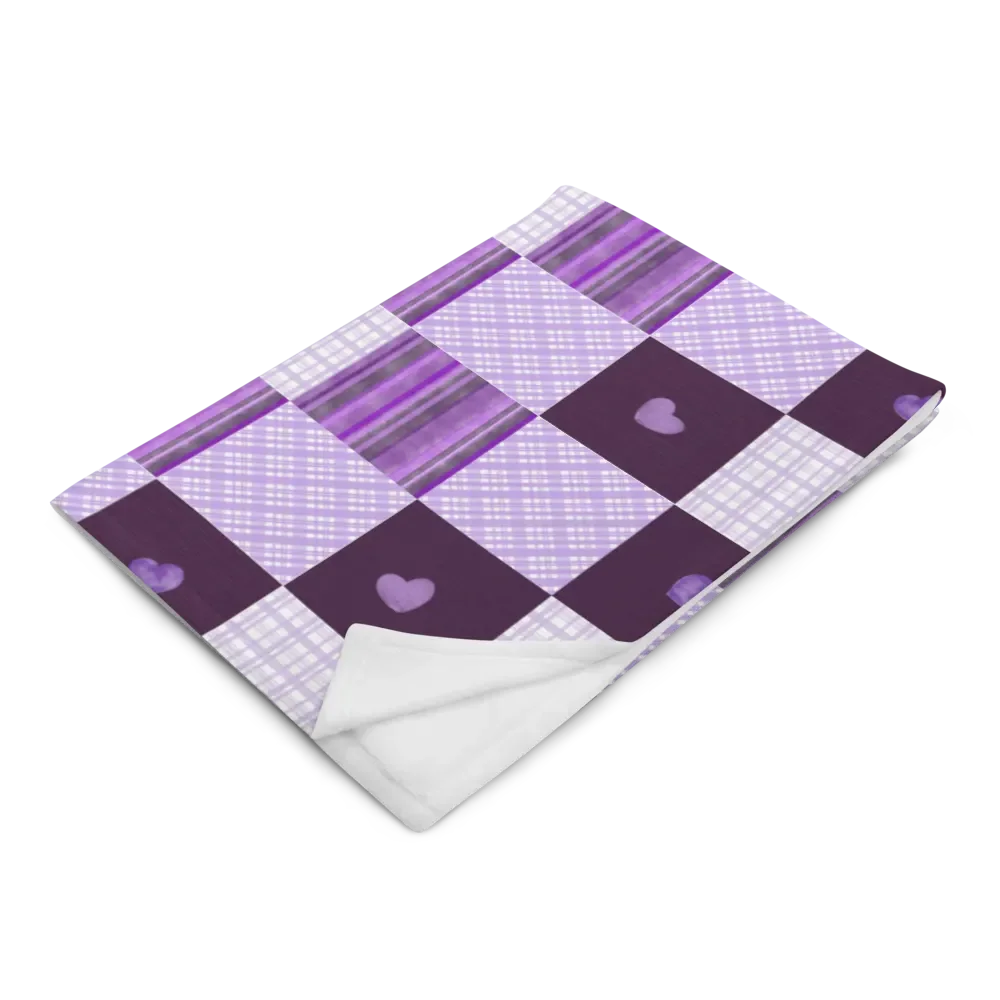 Tranquil Purple Patchwork: Custom Throw Blanket product image (7)