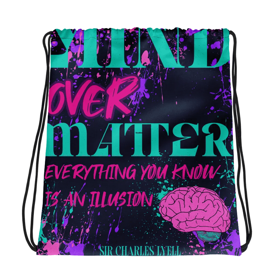 Mind Over Matter Drawstring Bag product image (1)