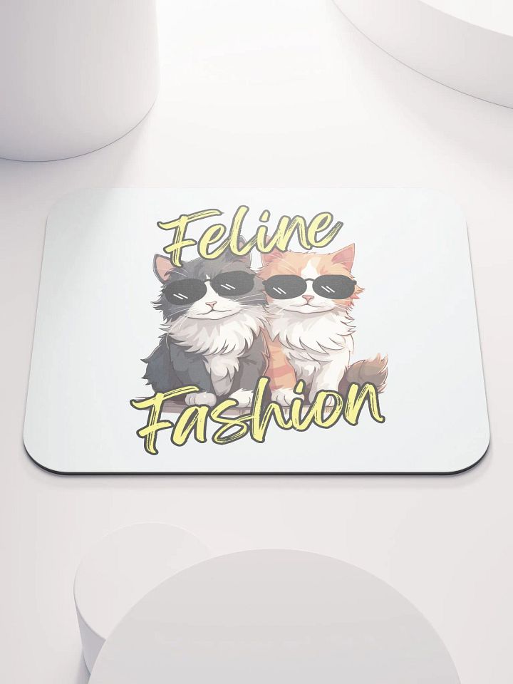 Feline Fashion Cool Cats Mouse Pad product image (1)