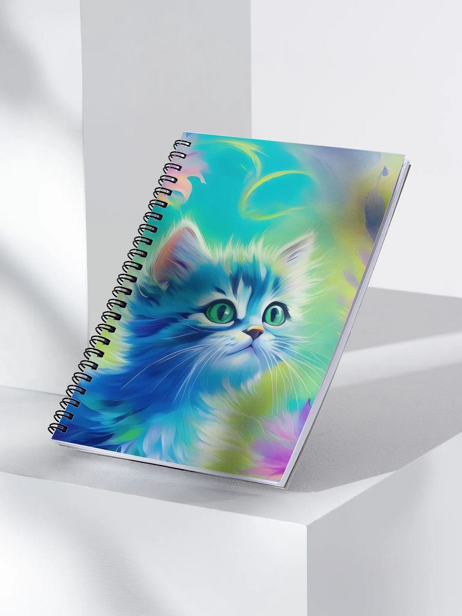 Colorful Kitty Vibes Spiral Notebook product image (3)